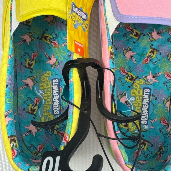 SpongeBob SquarePants Pink and Yellow Slip-On Sneakers - Picture 4 of 7